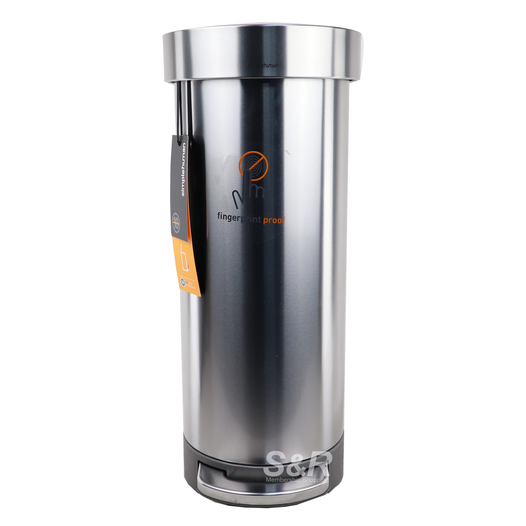 Simple Human Stainless Steel Trash Bin 1pc Simple Human Stainless Steel Trash Bin 1pc